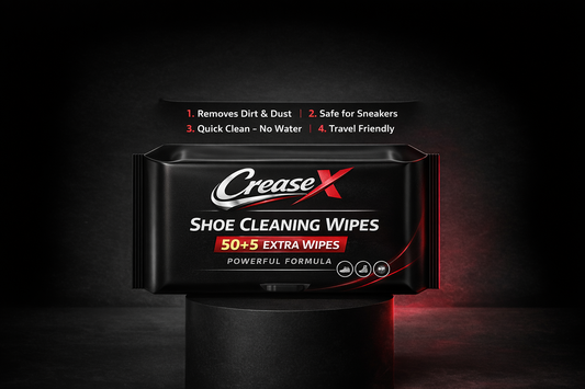 CreaseX Shoe Cleaning Wipes (50+5 Extra)